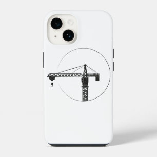 Handy Hülle mit Kran-Grafik iPhone 14 Hülle