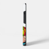 Handy Hülle mit Manga-Sicherheitsfachmann iPhone Hülle (Linke Seite)