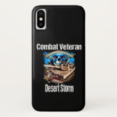 Handy-Kampf-Veteranen-Wüsten-Sturm Case-Mate iPhone Hülle (Rückseite)