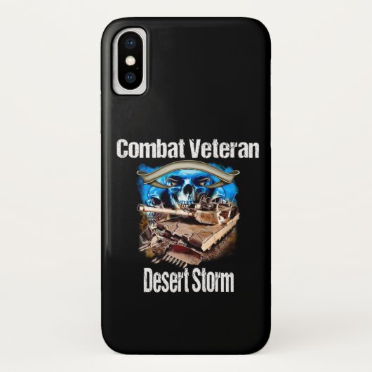 Handy-Kampf-Veteranen-Wüsten-Sturm Case-Mate iPhone Hülle (Rückseite)