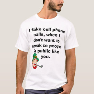 Handy lustiger Text T-Shirt