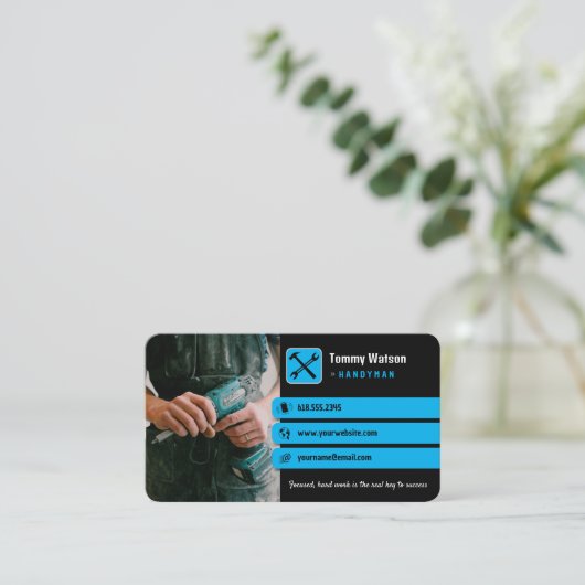 Handy Man | Bau | AN Visitenkarte (Stehend Vorderseite)