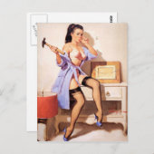 Handy Man Button Up Postkarte (Vorne/Hinten)