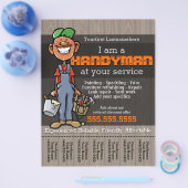 Handy Man.Carpenter.Plumber.Painter.Afro American Flyer (Einzeln)