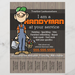 Handy Man.Carpenter.Plumber.Painter.Yard-Arbeit Flyer