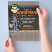 Handy Man.Carpenter.Plumber.Painter.Yard-Arbeit Flyer (Hand)