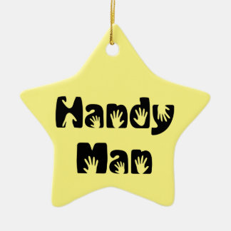 Handy Man T - Shirt Keramik Ornament