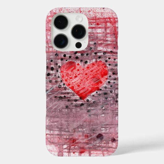 Handy mit Bild eines Herzens Case-Mate iPhone Hülle (Rückseite)