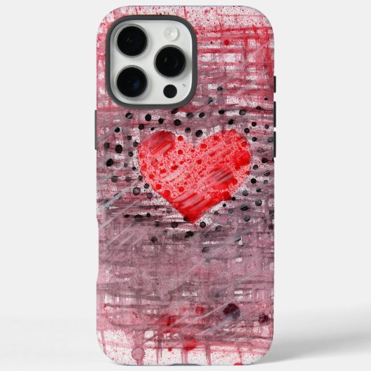Handy mit Bild eines Herzens Case-Mate iPhone Hülle (Rückseite)