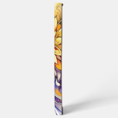 Handy mit floralen und spiralförmigen Motiven Samsung Galaxy Hülle (Linke Seite)