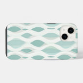 Handy mit künstlerischem Muster iPhone Hülle (Rückseite (Horizontal))