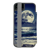 Handy mit Monddesign Incipio iPhone Geldbeutel-Hülle (Folio Rückseite)