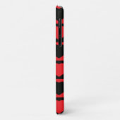 Handy mit schwarzen und roten Herzen Case-Mate iPhone Hülle (Hinten/Links)