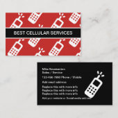 Handy-Mobiltelefondienst Visitenkarte (Vorne/Hinten)