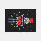Handy Nutcracker Funny Christmas Family Matching O Fleecedecke (Vorderseite (Horizontal))