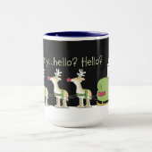 Handy-Rentier Tasse (Zentrum)