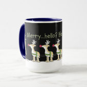 Handy-Rentier Tasse (Vorderseite Links)