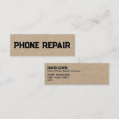 Handy-Reparatur Mini Visitenkarte (Vorne/Hinten)