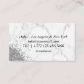 Handy Reparatur Service Black Metal Visitenkarte (Rückseite)