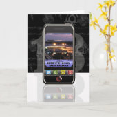 Handy SMS-Nachricht Happy Birthday Handy Karte (Gelbe Blume)