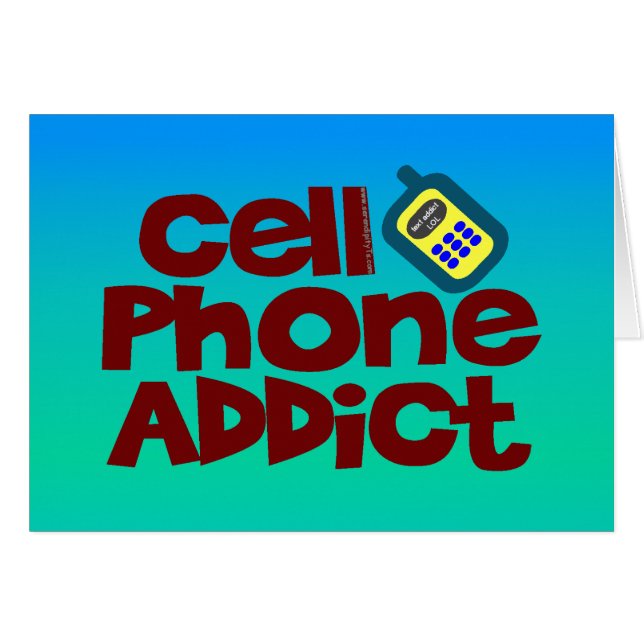 Handy-Süchtiger (Vorderseite (Horizontal))