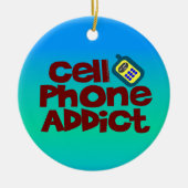 Handy-Süchtiger Keramik Ornament (Vorne)