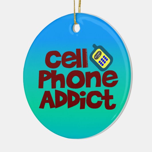 Handy-Süchtiger Keramik Ornament (Links)