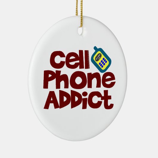 Handy-Süchtiger Keramik Ornament (Rechts)