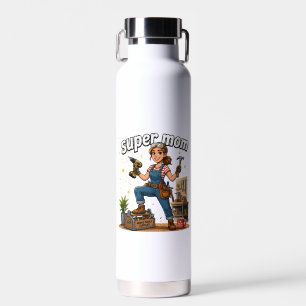 Handy Super-Mama DIY-Spezialistin Cartoon Trinkflasche