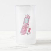 Handy-Tasse Mattglas Bierglas (Mittel)