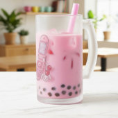 Handy-Tasse Mattglas Bierglas