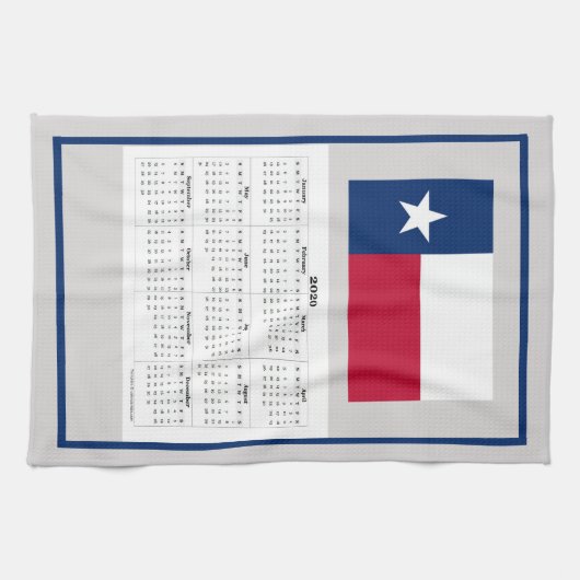 Handy Texas State Flag Kalender Handtuch (Horizontal)