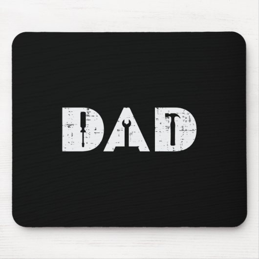 Handy Tools Funny Vathers Day Mechanic Daddy Papa Mousepad (Vorne)