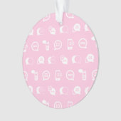 Handy-und Textnachricht-Ikonen-Kunst-Druck-Muster Ornament (Vorderseite)