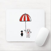 Handy Wallpaper Cat Dog Schirmhund Mousepad (Mit Mouse)