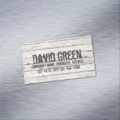 Handybauweise aus rustikalem Holz Magnetische Visitenkarte (Beispiel)