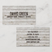 Handybauweise aus Whitealkholz Visitenkarte (Vorne/Hinten)