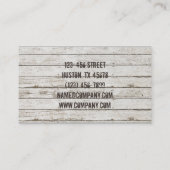 Handybauweise aus Whitealkholz Visitenkarte (Rückseite)