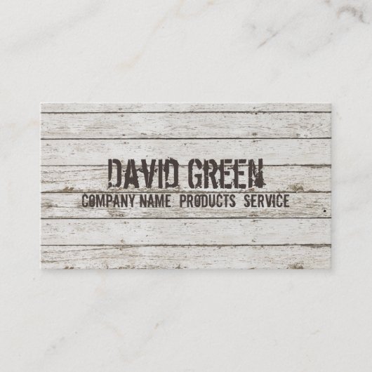 Handybauweise aus Whitealkholz Visitenkarte (Vorderseite)