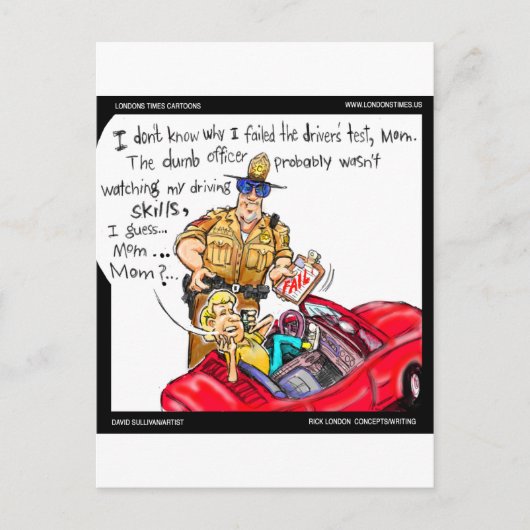 Handyfahrer Funny T-Shirts Tasse Geschenke Postkarte (Vorderseite)