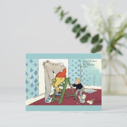 Handyfrau Postkarte (Stehend Vorderseite)