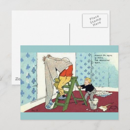 Handyfrau Postkarte (Vorne/Hinten)