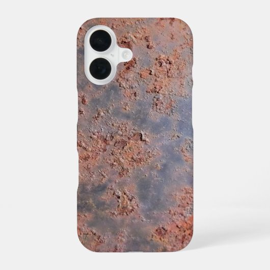 Handyhülle aus rostigem Metall iPhone 16 Hülle (Rückseite)