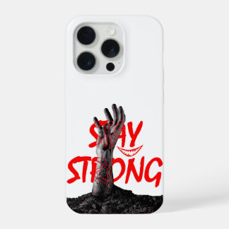 Handyhülle: Bleib Stark Motivationszitat-Design iPhone 15 Pro Hülle