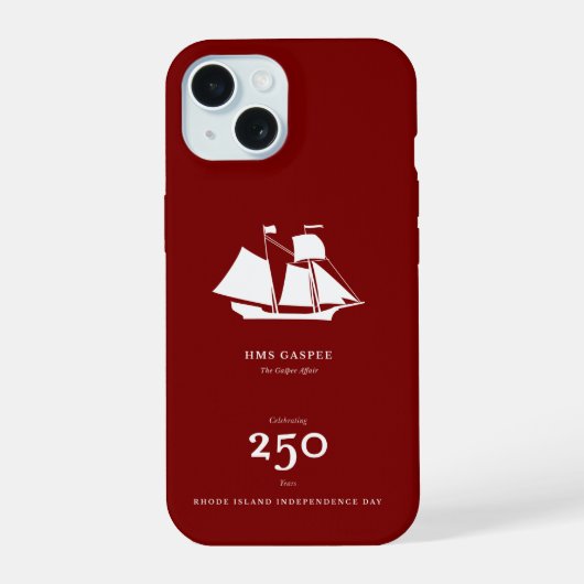 Handyhülle — HMS Gaspee iPhone 15 Hülle (Rückseite)