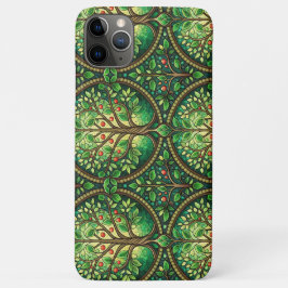 Handyhülle mit einem komplizierten grünen und brau Case-Mate iPhone hülle