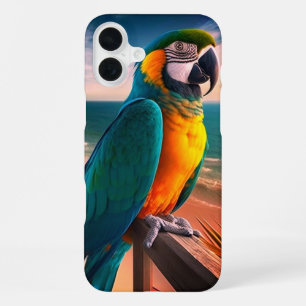 Handyhülle mit Papagei iPhone 16 Plus Hülle
