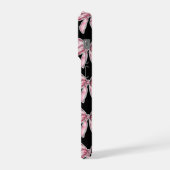 Handyhülle mit rosa Schleifenmuster iPhone Hülle (Linke Seite)