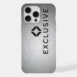 Handyhüllen Exklusiv Silber iPhone 15 Pro Max Hülle