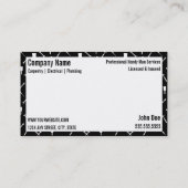 Handykarte Visitenkarte (Rückseite)